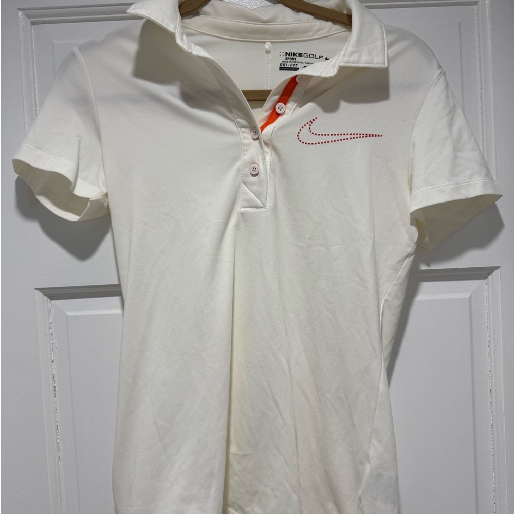 Nike Golf White Dri-FIT Polo